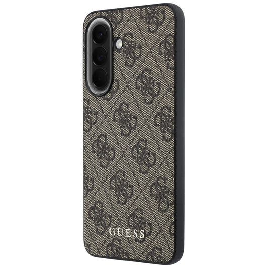 Hülle für Samsung Galaxy A57 5G, Guess, 4G Classic Logo Charm, Braun