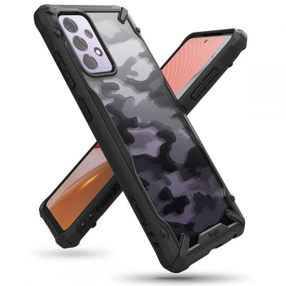 Hülle für Samsung Galaxy A72 A725 / A72 5G A726, Ringke, Fusion X Design, Tarnmuster