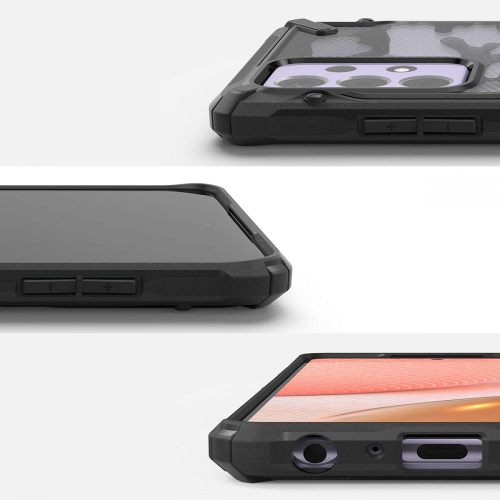 Hülle für Samsung Galaxy A72 A725 / A72 5G A726, Ringke, Fusion X Design, Tarnmuster