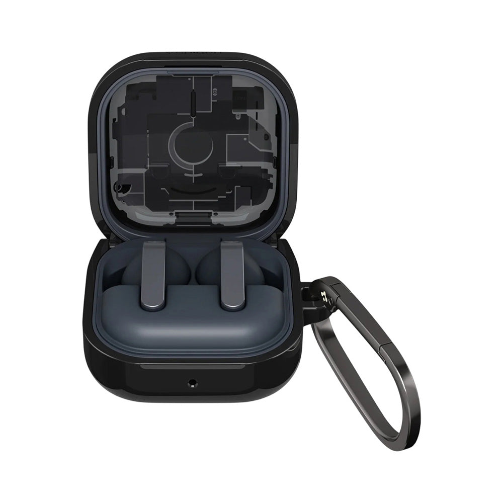 Hülle für Samsung Galaxy Buds4 / Buds4 Pro, Spigen, Ultra Hybrid, Schwarz ACS11201
