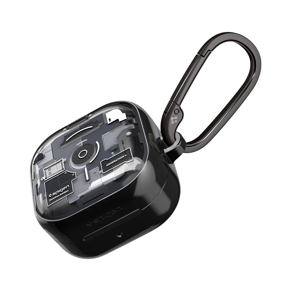 Hülle für Samsung Galaxy Buds4 / Buds4 Pro, Spigen, Ultra Hybrid, Schwarz ACS11201