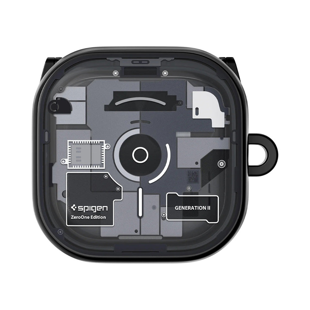 Hülle für Samsung Galaxy Buds4 / Buds4 Pro, Spigen, Ultra Hybrid, Schwarz ACS11201