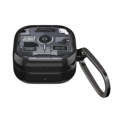 Hülle für Samsung Galaxy Buds4 / Buds4 Pro, Spigen, Ultra Hybrid, Schwarz ACS11201
