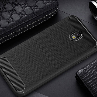 Hülle für Samsung Galaxy J7 (2017) J730, Techsuit, Carbon, Schwarz
