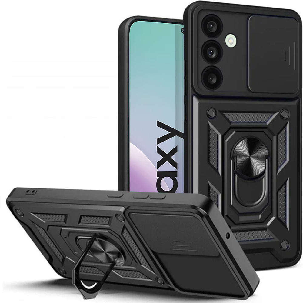 Case for Samsung Galaxy M56 M566, Techsuit, CamShield, Black