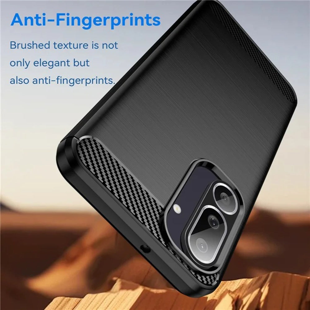 Hülle für Samsung Galaxy M56 M566, Techsuit, Carbon, Schwarz