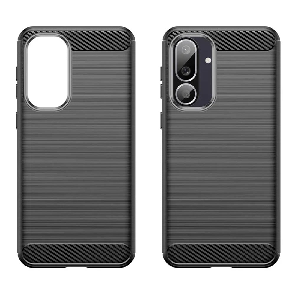 Hülle für Samsung Galaxy M56 M566, Techsuit, Carbon, Schwarz