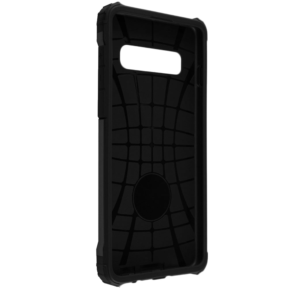 Hülle für Samsung Galaxy S10 G973, Techsuit, Hybrid Armor, Schwarz