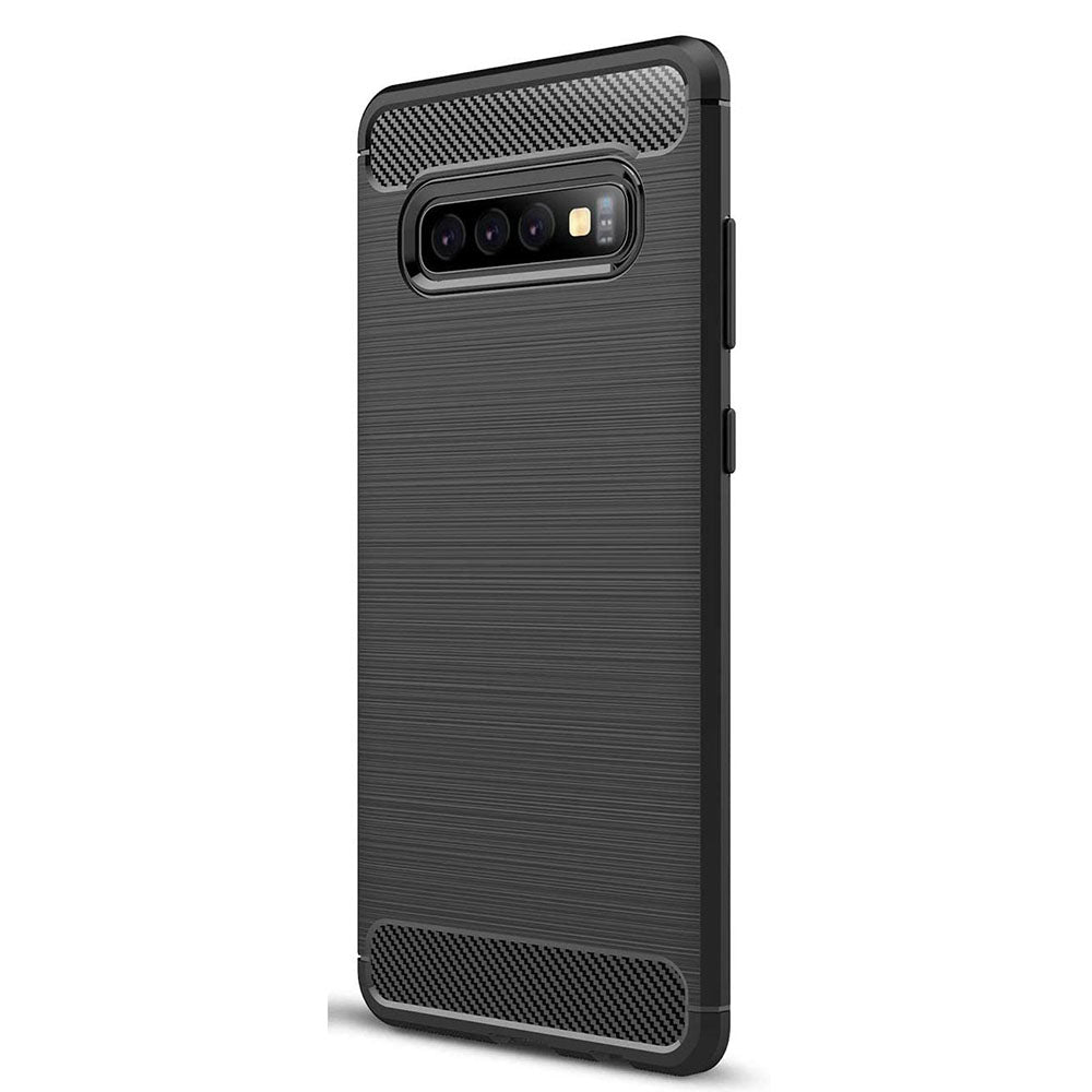 Case for Samsung Galaxy S10+ G975, Techsuit, Carbon, Black
