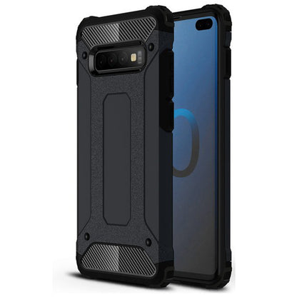 Hülle für Samsung Galaxy S10+ G975, Techsuit, Hybrid Armor, Schwarz
