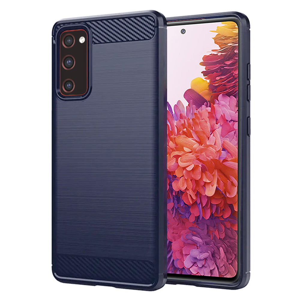 Case for Samsung Galaxy S20 FE 2022 G781 / S20 FE 5G G781 / S20 FE G780, Techsuit, Carbon, Blue
