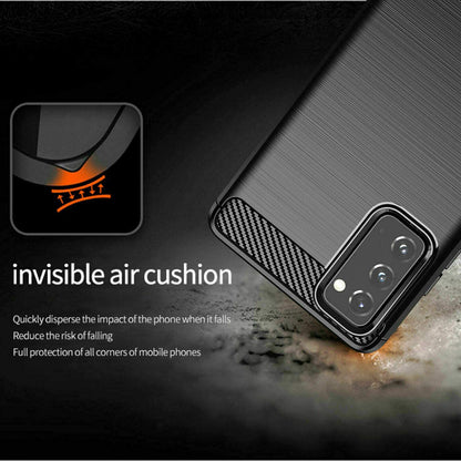 Hülle für Samsung Galaxy S20 FE 2022 G781 / S20 FE 5G G781 / S20 FE G780, Techsuit, Carbon, Schwarz