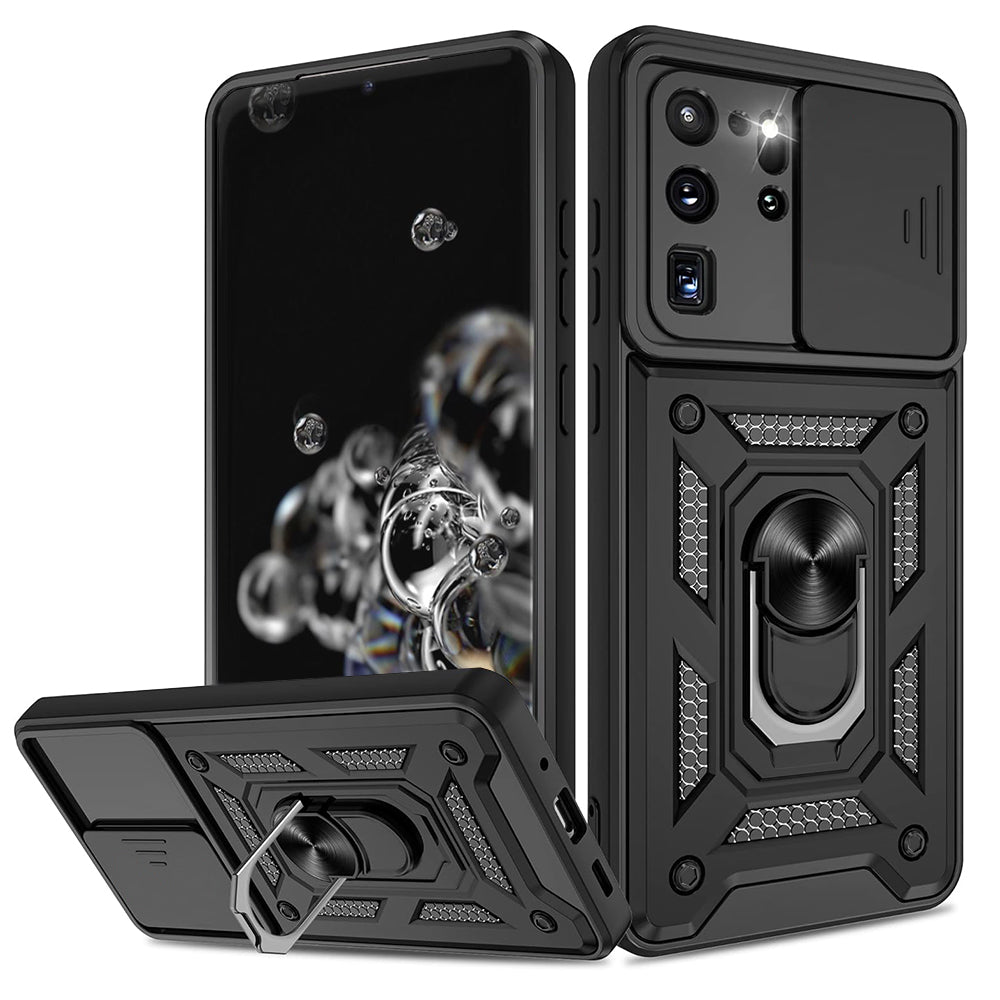 Hülle für Samsung Galaxy S20 Ultra 5G G988 / S20 Ultra G988, Techsuit, CamShield, Schwarz