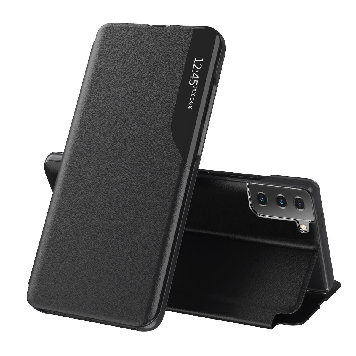 Hülle für Samsung Galaxy S21+ 5G G996, Techsuit, eFold, Schwarz