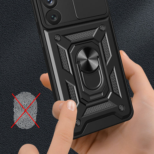 Hülle für Samsung Galaxy S21 Ultra 5G G998, Techsuit, CamShield, Schwarz