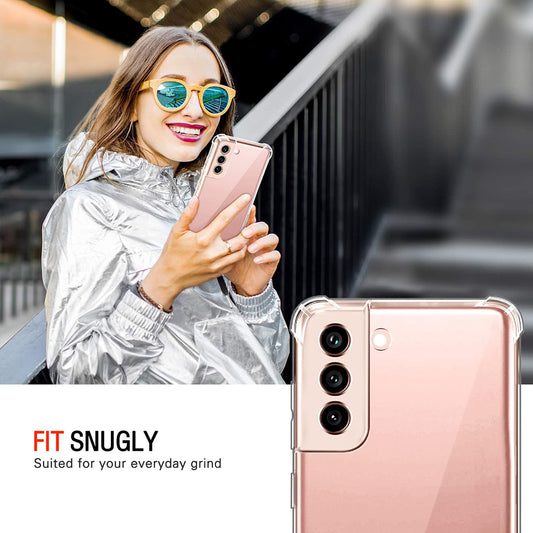 Hülle für Samsung Galaxy S22 5G S901, Techsuit, stoßfest klar, transparent
