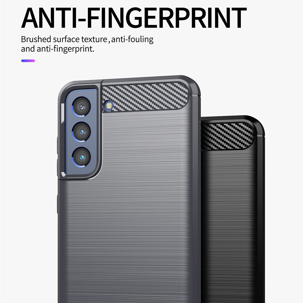 Hülle für Samsung Galaxy S22+ 5G S906, Techsuit, Carbon, Schwarz