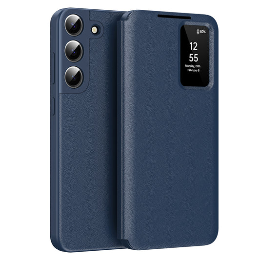 Hülle für Samsung Galaxy S22+ 5G S906, Techsuit, SmartView, Blau
