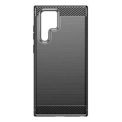 Hülle für Samsung Galaxy S22 Ultra 5G S908, Techsuit, Carbon, Schwarz