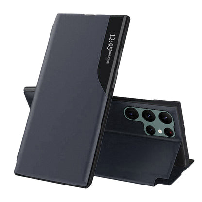 Hülle für Samsung Galaxy S22 Ultra 5G S908, Techsuit, eFold, Dunkelblau
