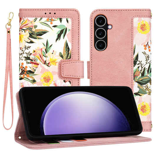 Hülle für Samsung Galaxy S23 FE S711, Techsuit, FlipCraft, Rosa