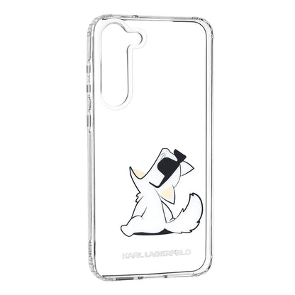 Hülle für Samsung Galaxy S23+ S916, Karl Lagerfeld, Choupette Eat, Transparent