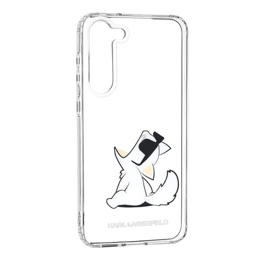 Hülle für Samsung Galaxy S23+ S916, Karl Lagerfeld, Choupette Eat, Transparent