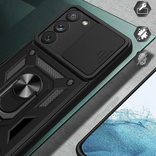 Hülle für Samsung Galaxy S23+ S916, Techsuit, CamShield, Grün