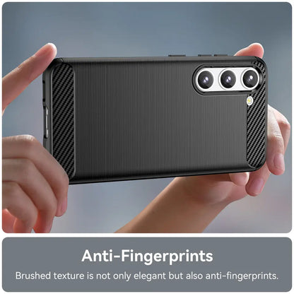 Hülle für Samsung Galaxy S23+ S916, Techsuit, Carbon, Schwarz