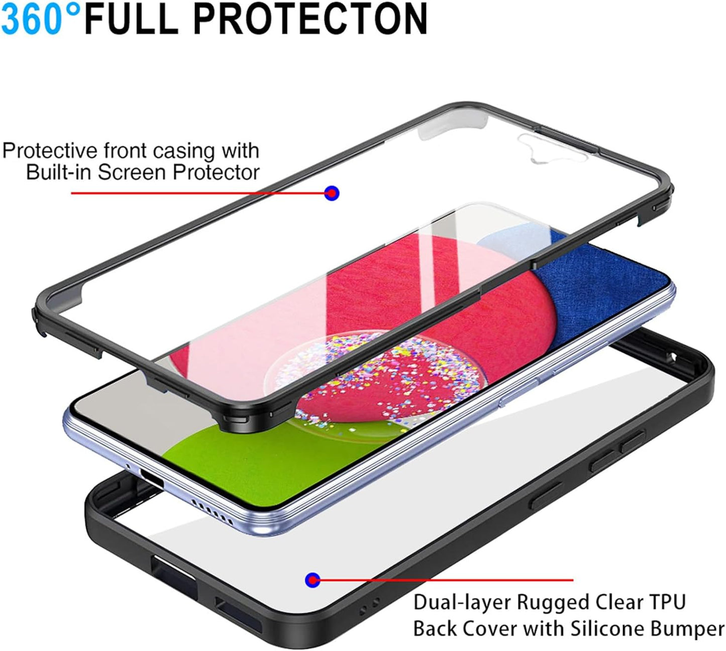 Case for Samsung Galaxy S23+ S916, Techsuit, ColorVerse 360, Blue