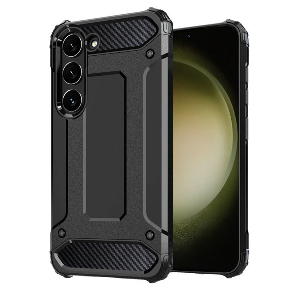 Hülle für Samsung Galaxy S23+ S916, Techsuit, Hybrid Armor, Schwarz
