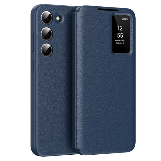 Hülle für Samsung Galaxy S23+ S916, Techsuit, SmartView, Blau