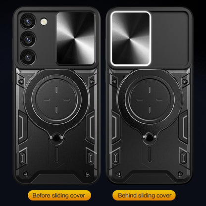 Hülle für Samsung Galaxy S23 S911, Techsuit, CamGuard Pro, Schwarz