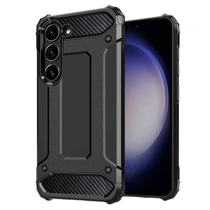 Hülle für Samsung Galaxy S23 S911, Techsuit, Hybrid Armor, Schwarz