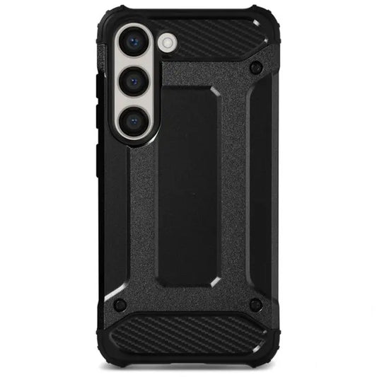 Hülle für Samsung Galaxy S23 S911, Techsuit, Hybrid Armor, Schwarz