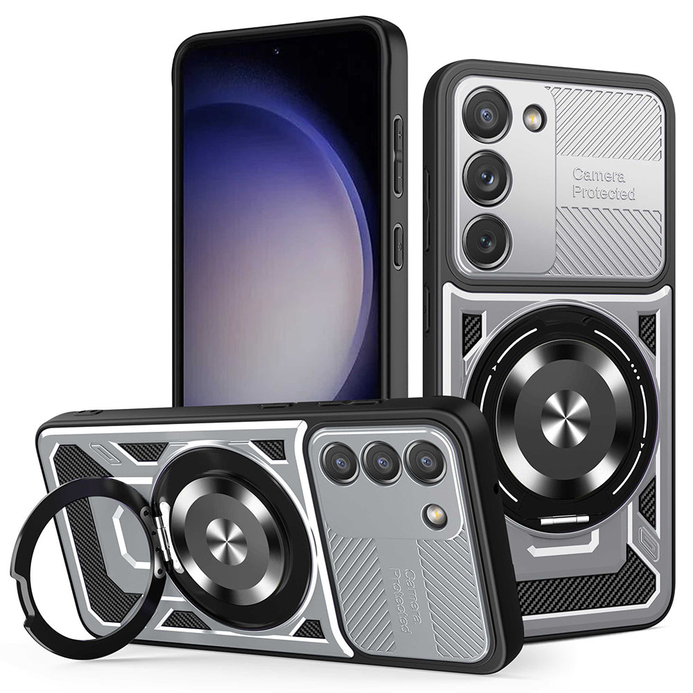 Hülle für Samsung Galaxy S23 S911, Techsuit, RuggedCam, Grau