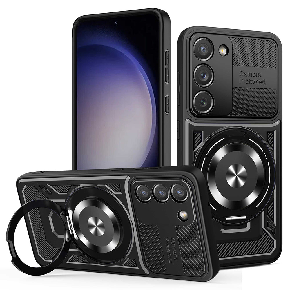 Hülle für Samsung Galaxy S23 S911, Techsuit, RuggedCam, Schwarz
