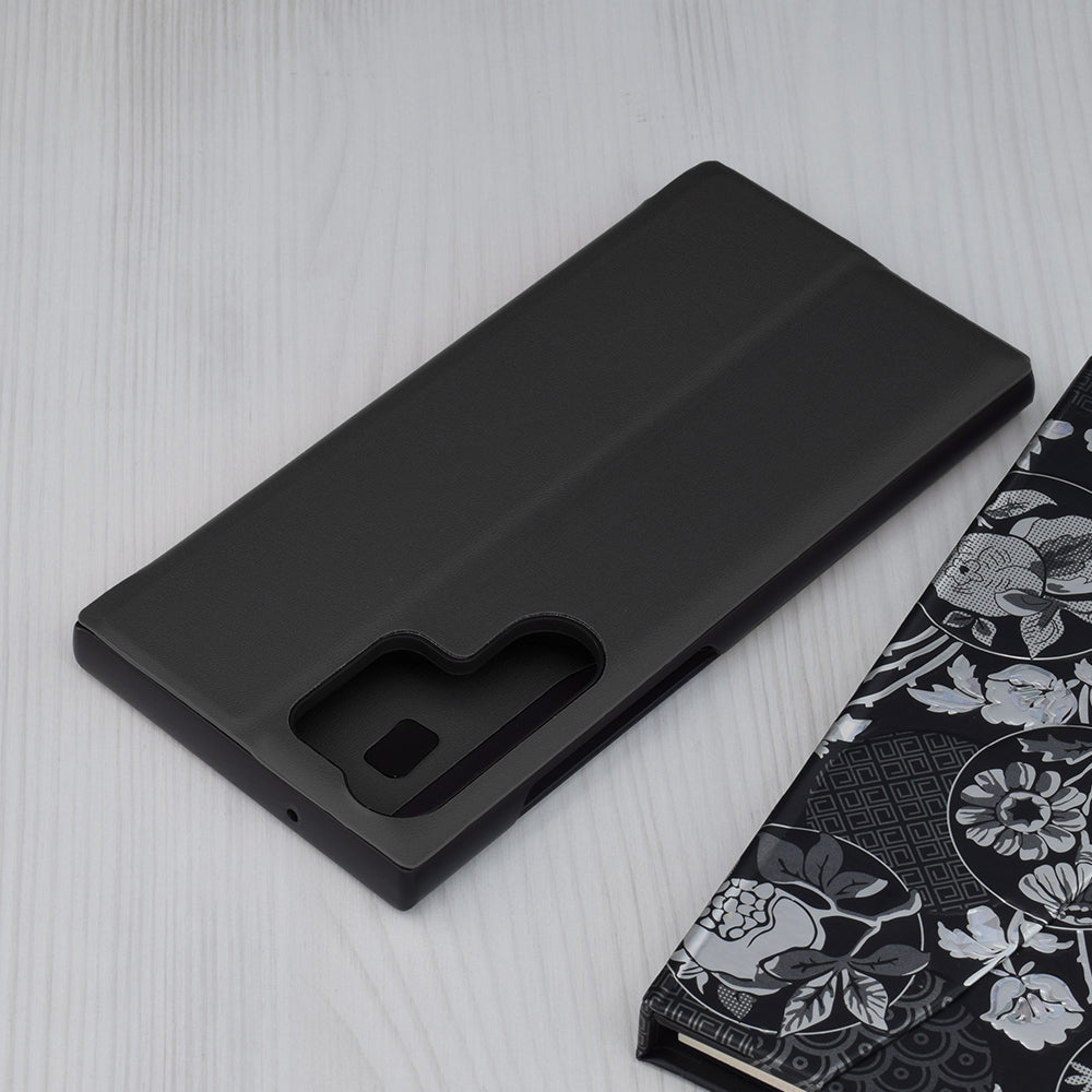Hülle für Samsung Galaxy S23 Ultra S918, Techsuit, eFold, Schwarz