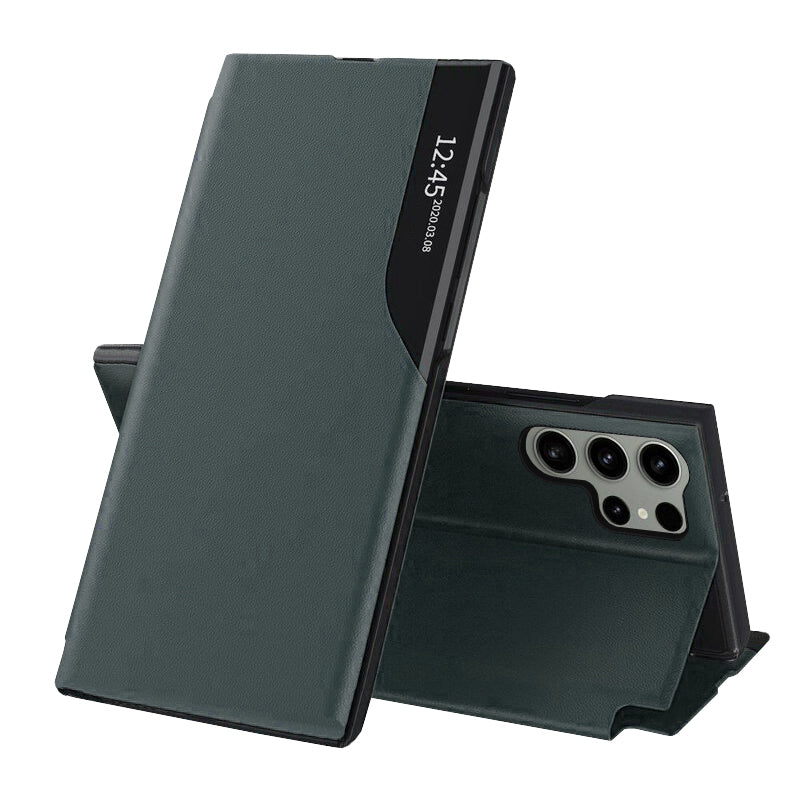 Hülle für Samsung Galaxy S23 Ultra S918, Techsuit, eFold, Grün