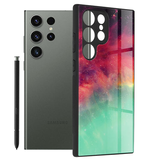 Hülle für Samsung Galaxy S23 Ultra S918, Techsuit, Glaze, Türkis