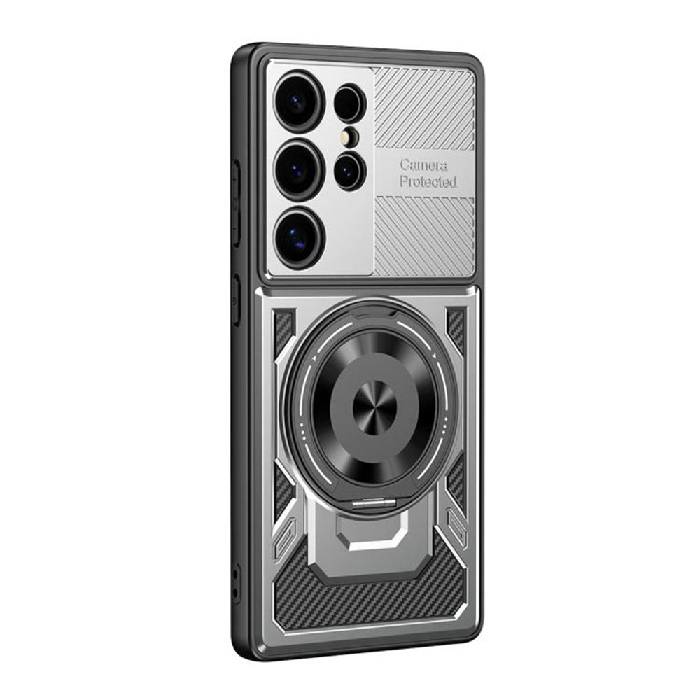 Hülle für Samsung Galaxy S23 Ultra S918, Techsuit, RuggedCam, Grau