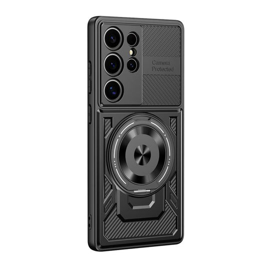 Hülle für Samsung Galaxy S23 Ultra S918, Techsuit, RuggedCam, Schwarz
