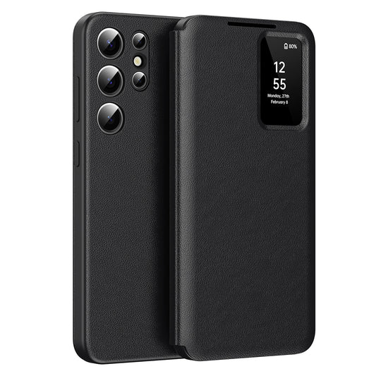 Case for Samsung Galaxy S23 Ultra S918, Techsuit, SmartView, Black