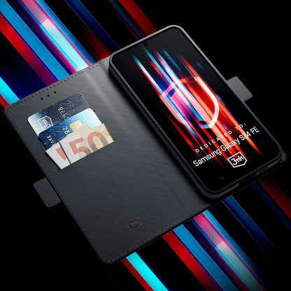Hülle für Samsung Galaxy S24 FE S721, 3MK, Wallet, Schwarz
