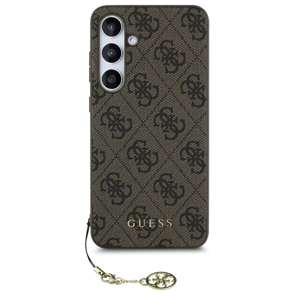 Hülle für Samsung Galaxy S24 FE S721, Guess, 4G Charm, Braun