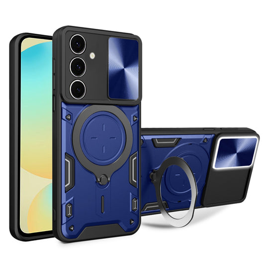 Hülle für Samsung Galaxy S24 FE S721, Techsuit, CamGuard Pro, Blau