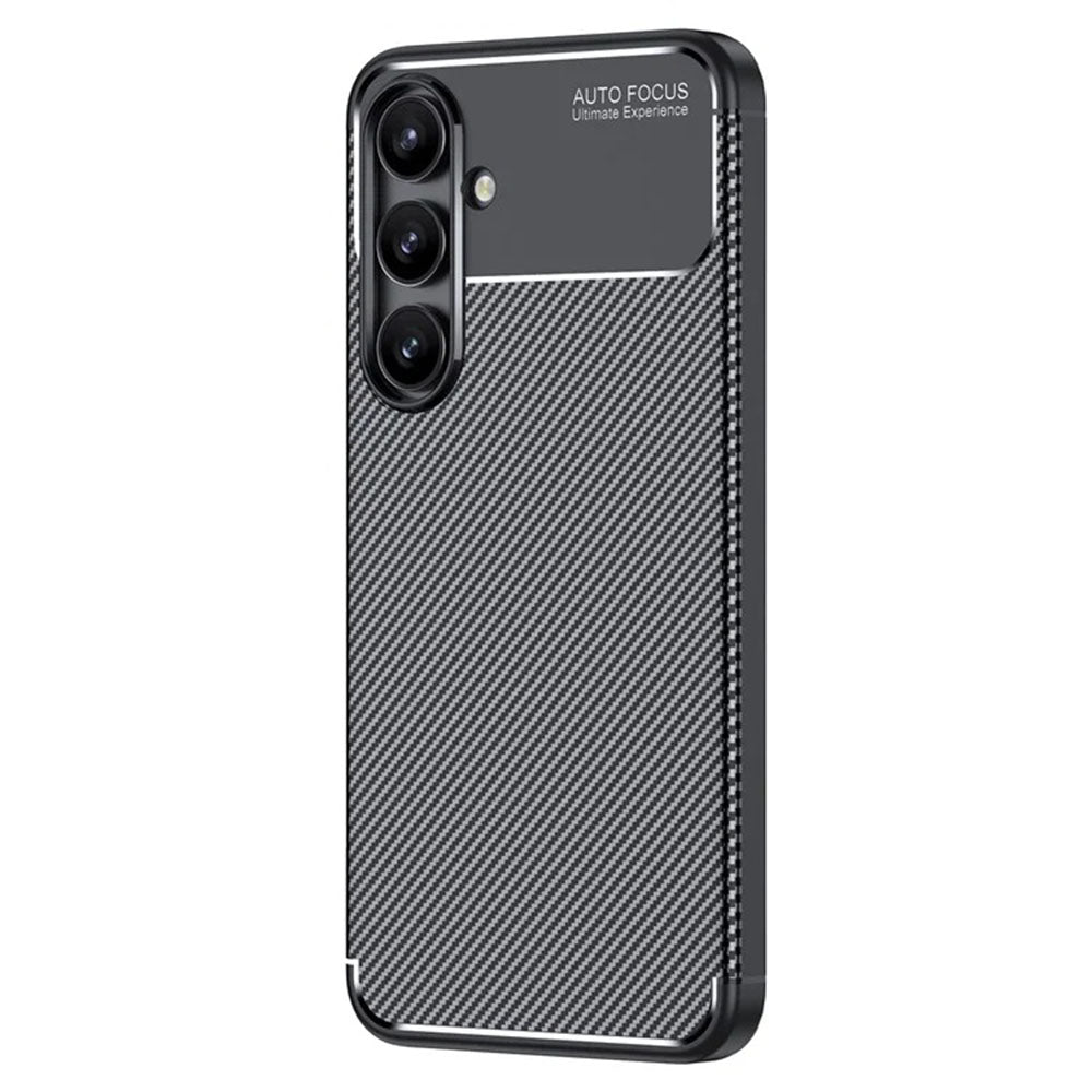 Hülle für Samsung Galaxy S24 FE S721, Techsuit, CarbonFiber, Schwarz