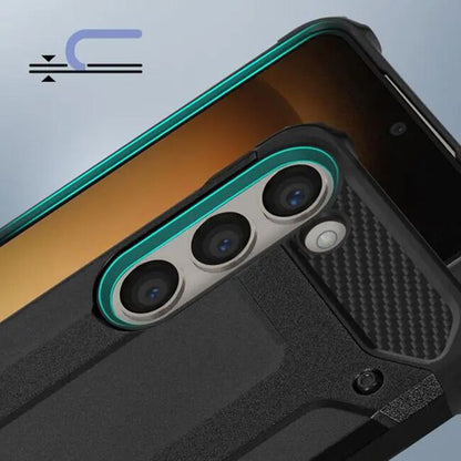 Hülle für Samsung Galaxy S24 FE S721, Techsuit, Hybrid Armor, Schwarz