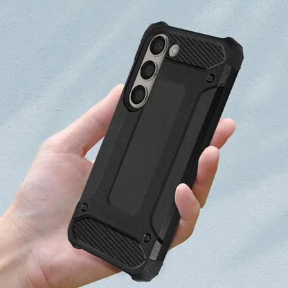 Hülle für Samsung Galaxy S24 FE S721, Techsuit, Hybrid Armor, Schwarz