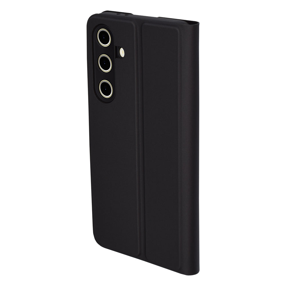 Hülle für Samsung Galaxy S24 FE S721, Techsuit, Magskin Book, Schwarz